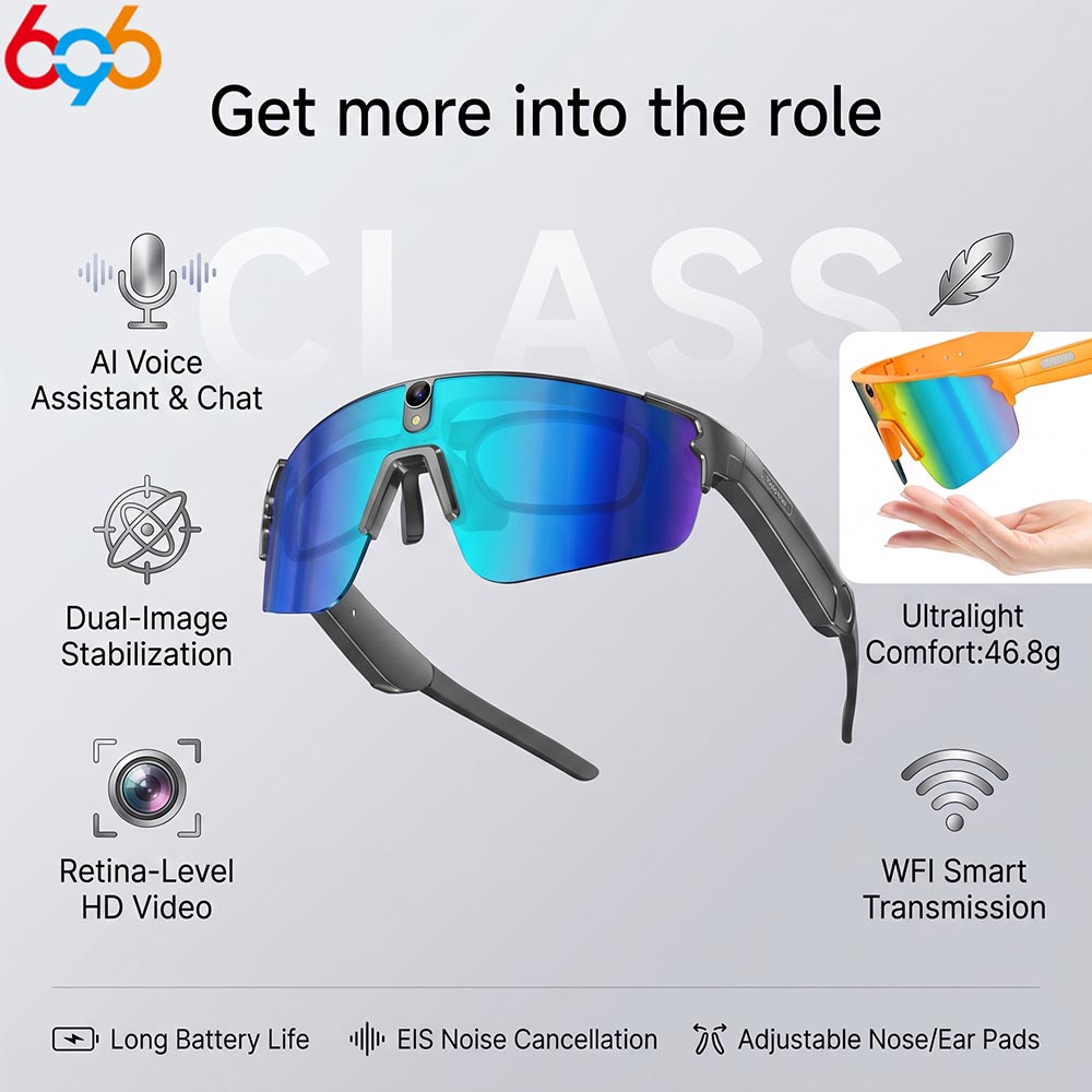 Smart Glasses Lens - Gafas Inteligentes con IA, Cámara HD