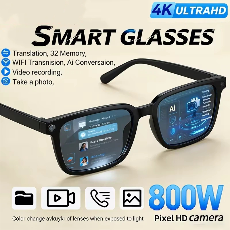 Smart Glasses Lens - OnePlus AI gafas inteligentes 8K HD